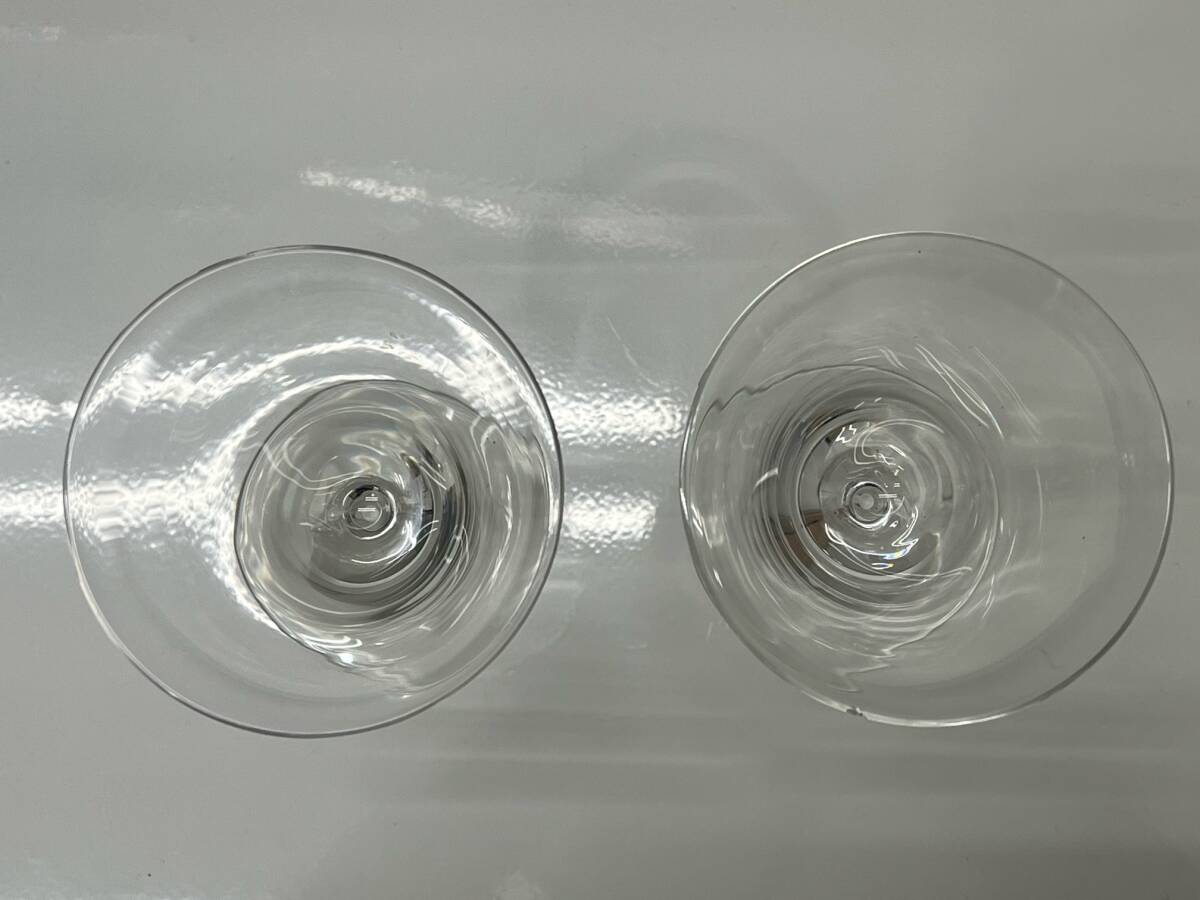 #787 ワイングラス 4個 まとめ HOYA CRYSTAL バタフライデザイン ペア NBグラス ペア ワイングラス 現状品_画像5