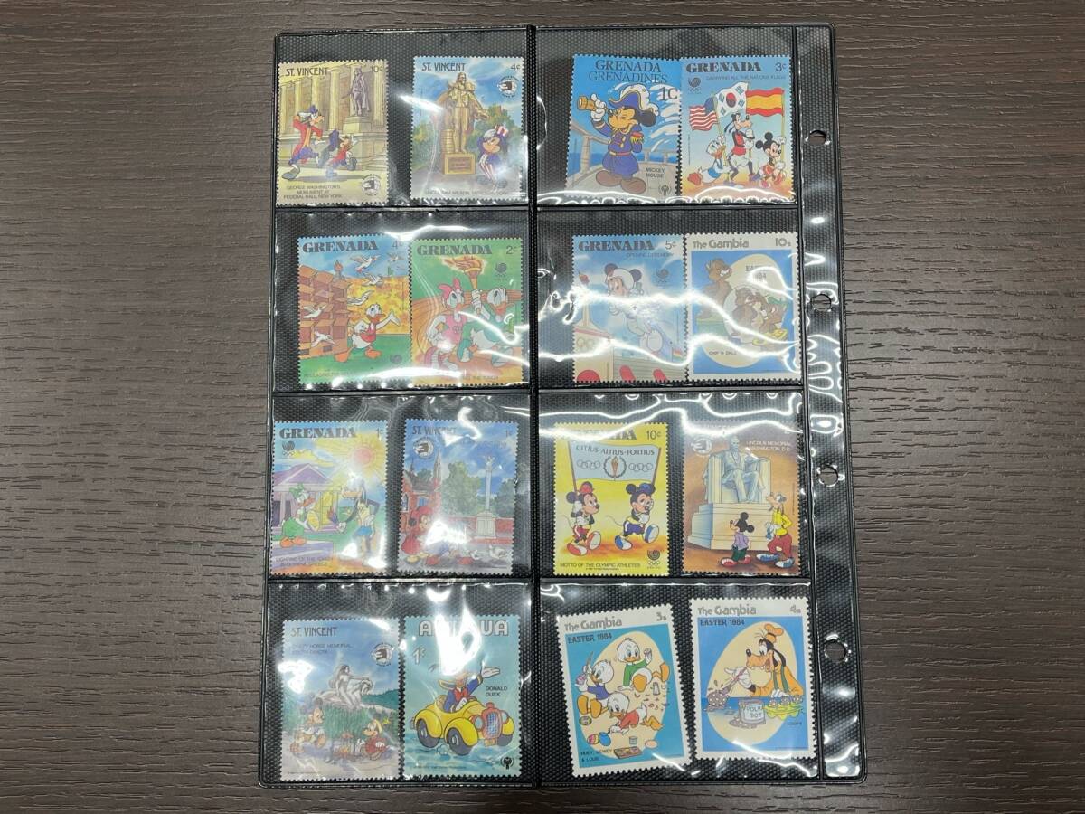#1926 海外切手 ディズニー切手 まとめ 128枚 消印なし ディズニーデザイン コレクション 現状品_画像6