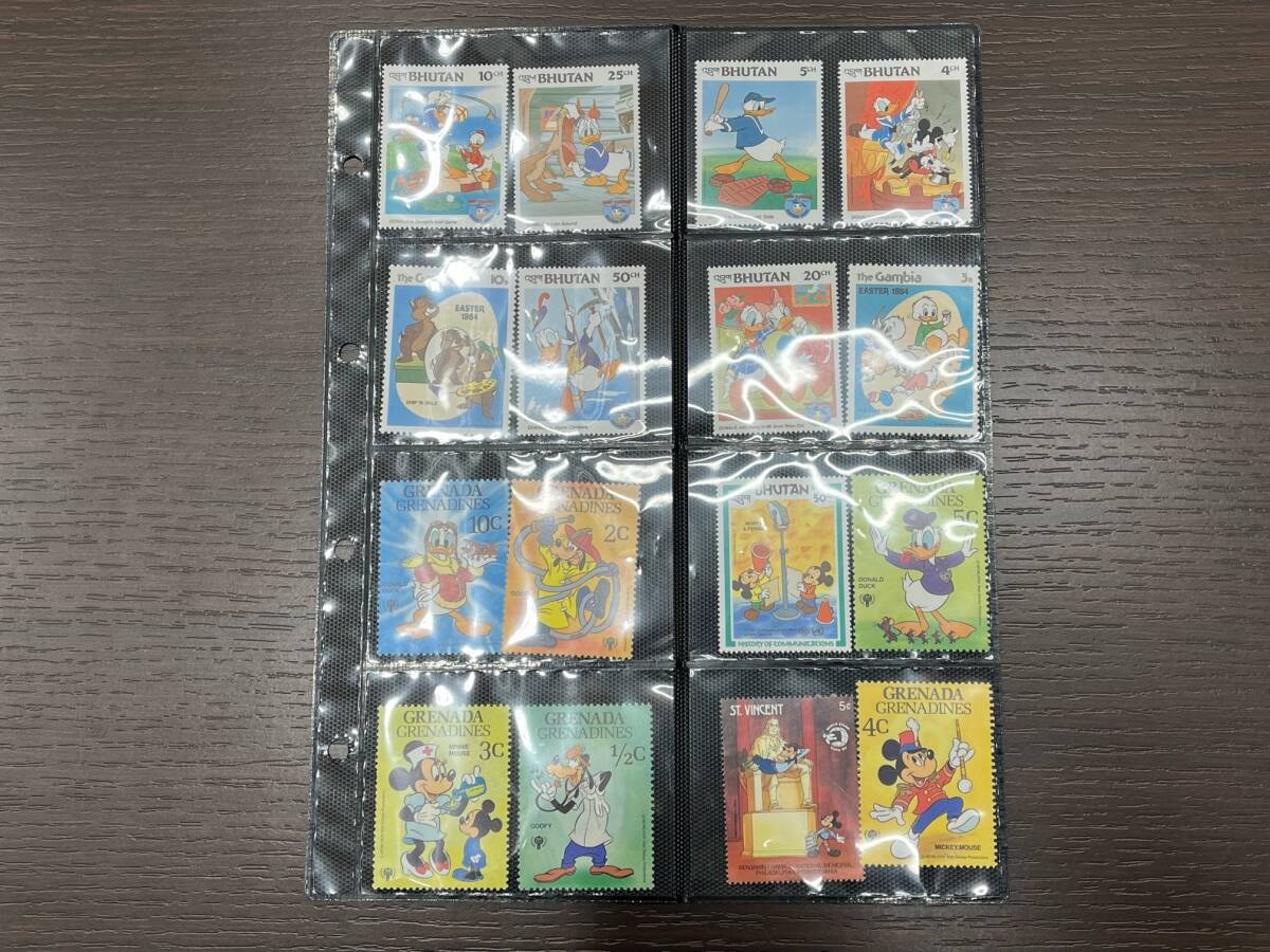 #1926 海外切手 ディズニー切手 まとめ 128枚 消印なし ディズニーデザイン コレクション 現状品_画像5