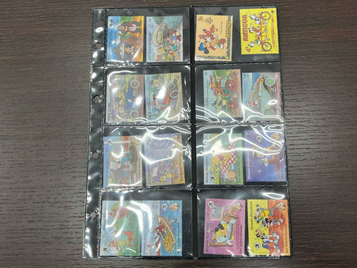 #1926 海外切手 ディズニー切手 まとめ 128枚 消印なし ディズニーデザイン コレクション 現状品_画像9