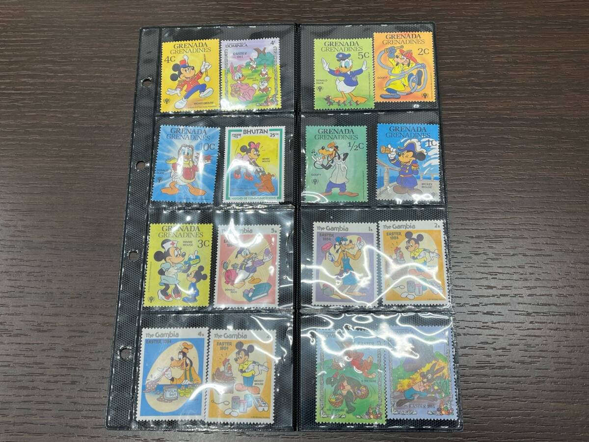 #1926 海外切手 ディズニー切手 まとめ 128枚 消印なし ディズニーデザイン コレクション 現状品_画像3