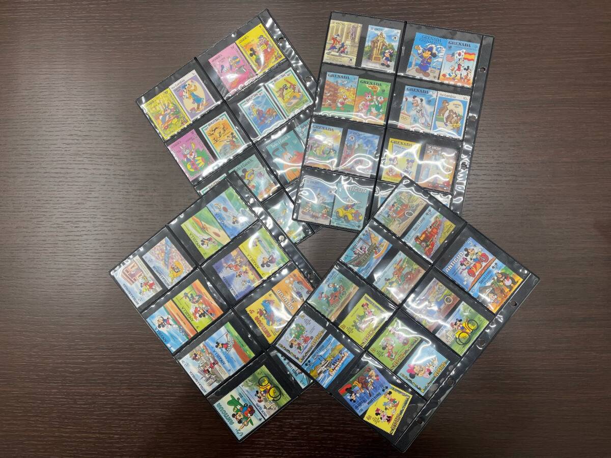 #1926 海外切手 ディズニー切手 まとめ 128枚 消印なし ディズニーデザイン コレクション 現状品_画像2