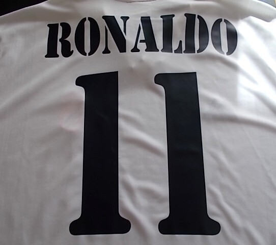 【古着正規品】レアルマドリード（H）ユニフォーム　ロナウド＃11　02/03年　入団年　ブラジル　スペイン_画像8
