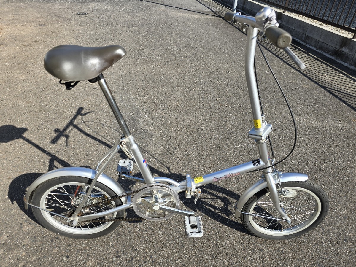 折りたたみ自転車 great river 16インチ シルバー MISHIMA おしゃれ_画像1