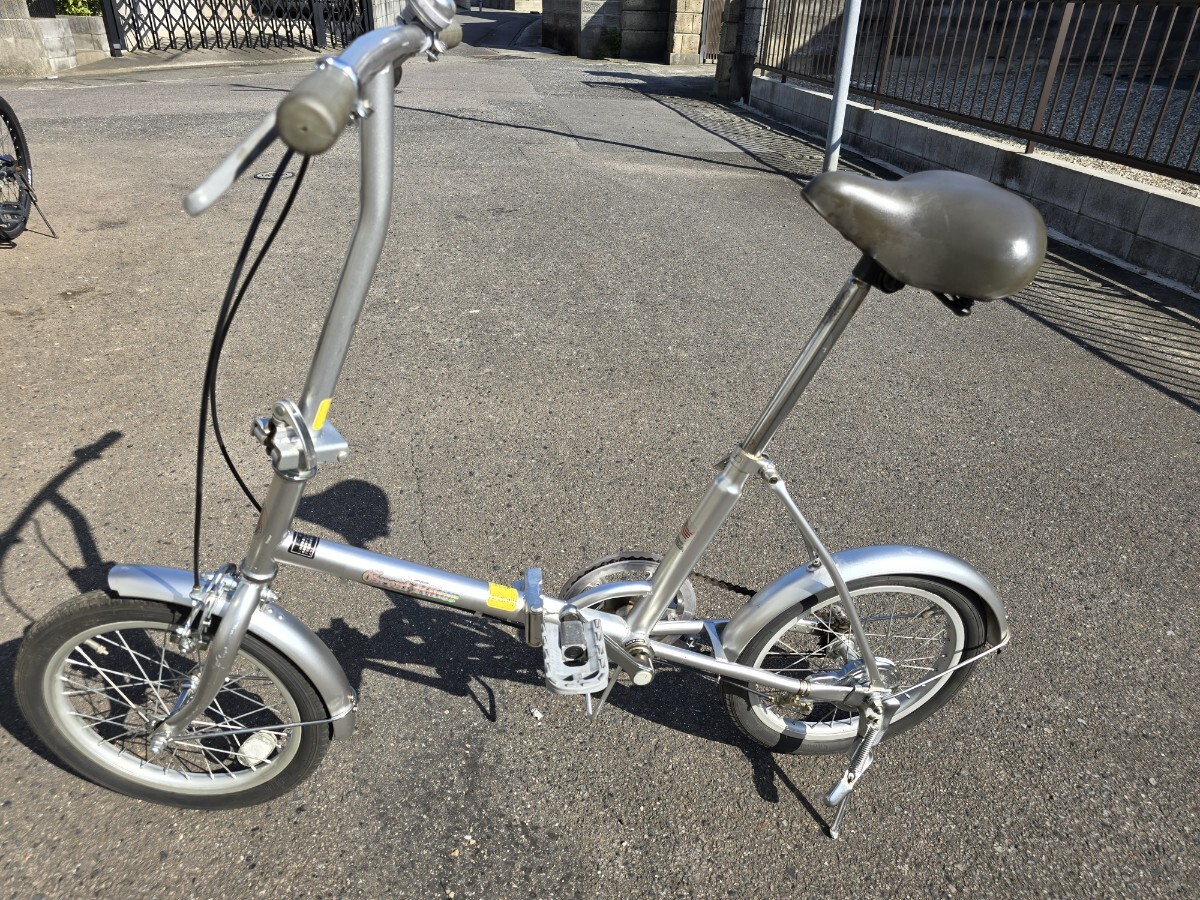 折りたたみ自転車 great river 16インチ シルバー MISHIMA おしゃれ_画像2