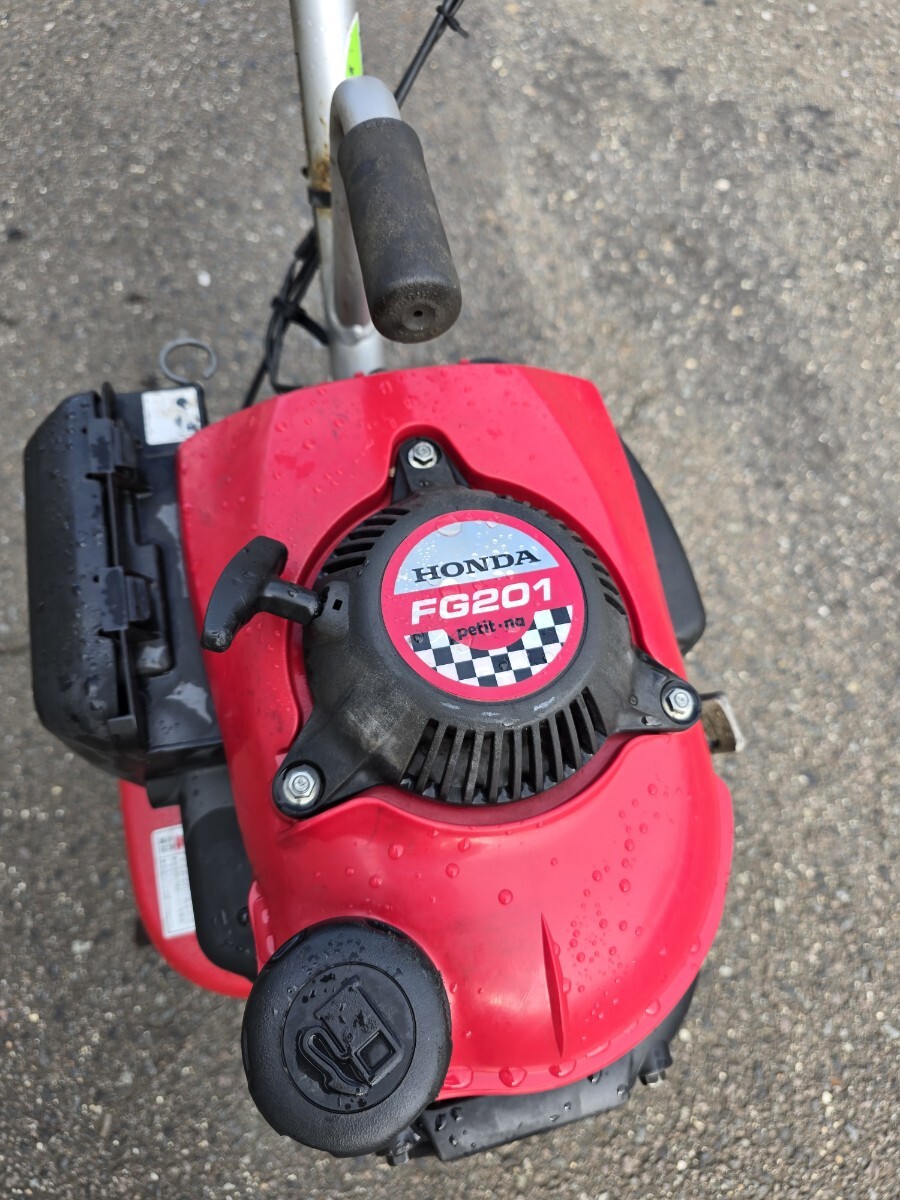 【JUNK】HONDA FG201 耕うん機 プチな ホンダ エンジンかかるが刃が回らない ジャンク品 管理機_画像3