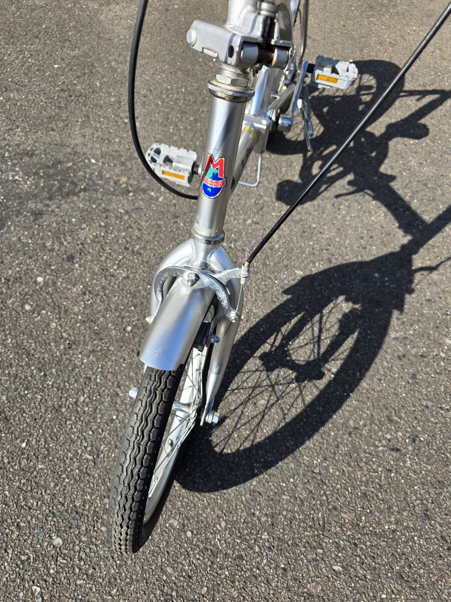 折りたたみ自転車 great river 16インチ シルバー MISHIMA おしゃれ_画像3