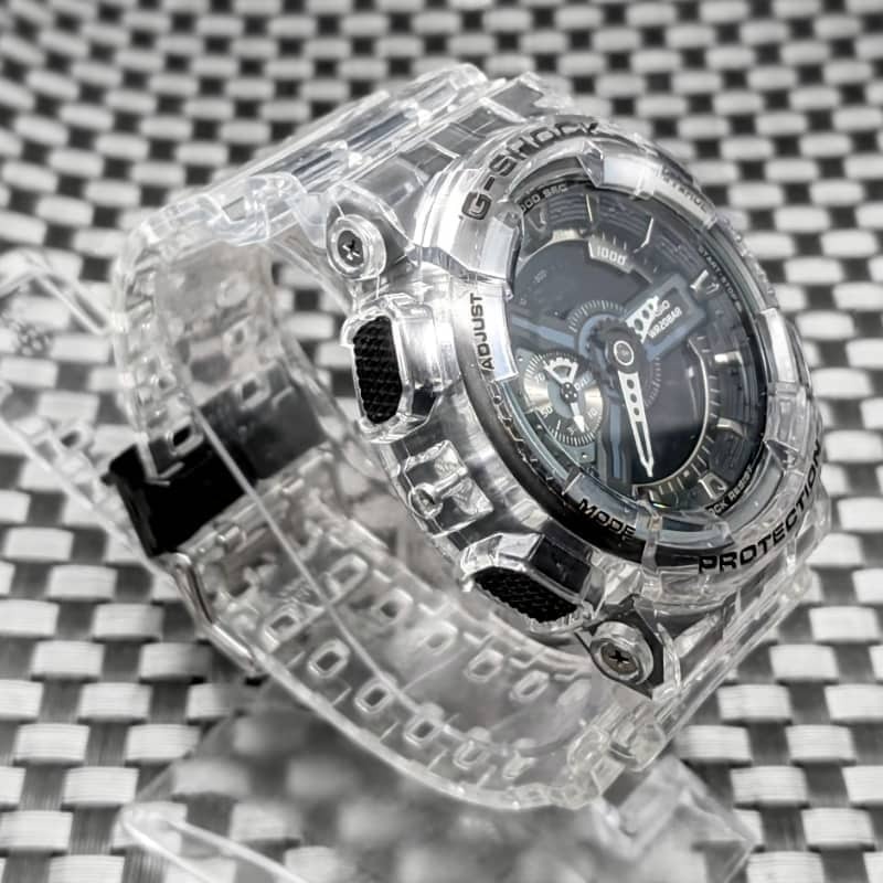 G-SHOCK GA-110GW クリアスケルトン ベゼル・ベルト [電池新品] + メタル遊環 - (送料 230円~)_画像3