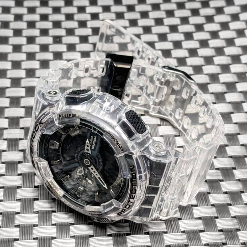 G-SHOCK GA-110GW クリアスケルトン ベゼル・ベルト [電池新品] + メタル遊環 - (送料 230円~)_画像7
