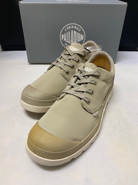 【訳あり新品】PALLADIUM PAMPA OX PUDDLE LIGHT + WPM 77293-261 TUFFET US9.0 27.0cm パラディウム パンパ ローカット タフェット_画像1