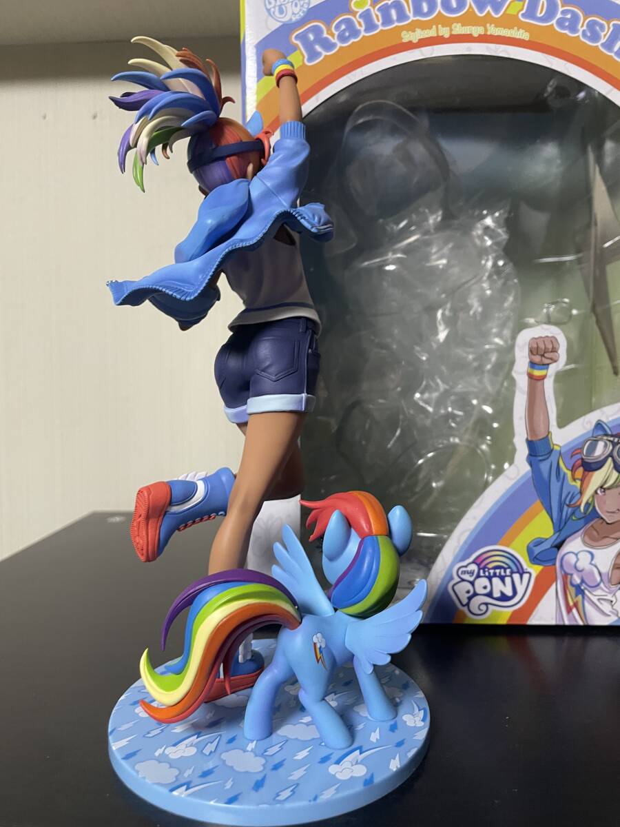(開封品)BISHOUJO MY LITTLE PONY美少女 レインボーダッシュ 1/7スケールフィギュア コトブキヤ マイリトルポニー_画像6