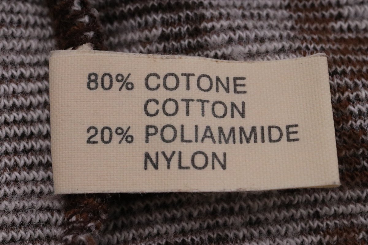 [ б/у прекрасный товар ]FENDI Fendi рубашка с коротким рукавом cut and sewn пирог ru ткань Zucca рисунок общий рисунок размер 42 Brown серый чай пепел хлопок [..]