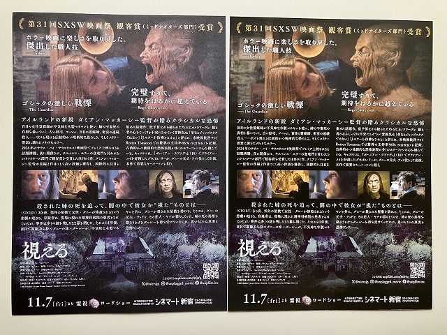 映画チラシ：視える_入場特典第二弾＋通常版１種_画像2