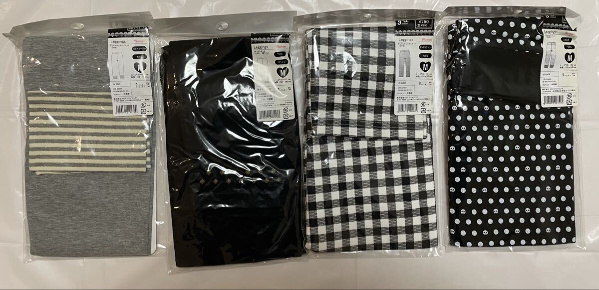 【新品20点】 GU レギンス キャミソール まとめ売り 長期保管品 インナー 婦人 トップス ボトムス黒 ピンク 旧ロゴ レトロ 洋服 衣類 S M_画像4