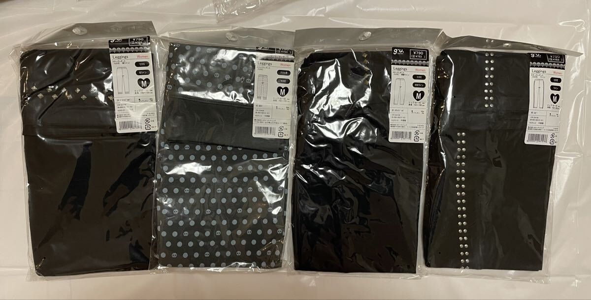 【新品20点】 GU レギンス キャミソール まとめ売り 長期保管品 インナー 婦人 トップス ボトムス黒 ピンク 旧ロゴ レトロ 洋服 衣類 S M_画像2