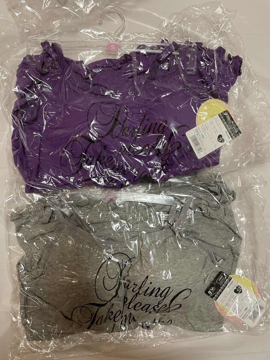 【新品20点】 GU レギンス キャミソール まとめ売り 長期保管品 インナー 婦人 トップス ボトムス黒 ピンク 旧ロゴ レトロ 洋服 衣類 S M_画像5