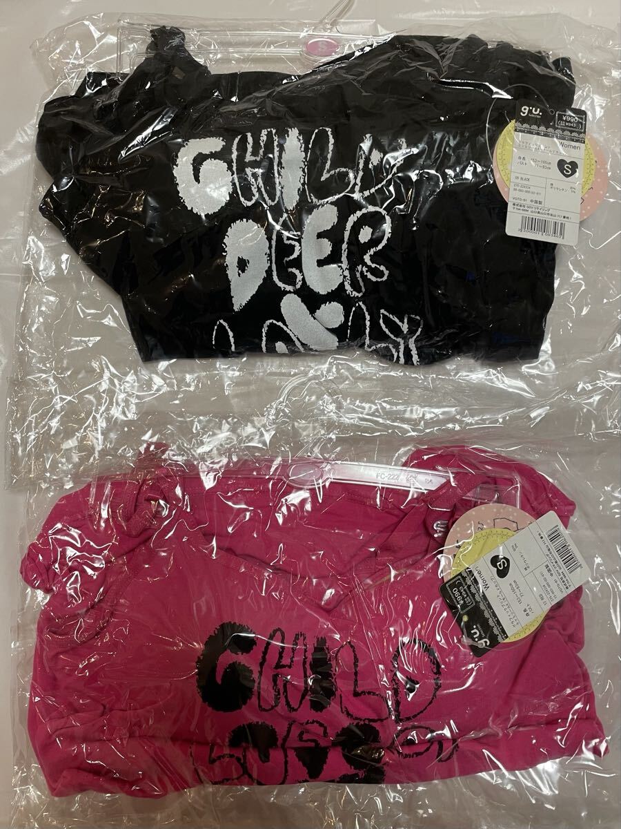 【新品20点】 GU レギンス キャミソール まとめ売り 長期保管品 インナー 婦人 トップス ボトムス黒 ピンク 旧ロゴ レトロ 洋服 衣類 S M_画像6