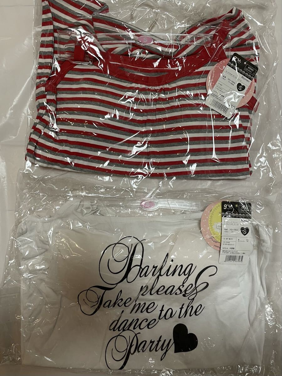 【新品20点】 GU レギンス キャミソール まとめ売り 長期保管品 インナー 婦人 トップス ボトムス黒 ピンク 旧ロゴ レトロ 洋服 衣類 S M_画像7