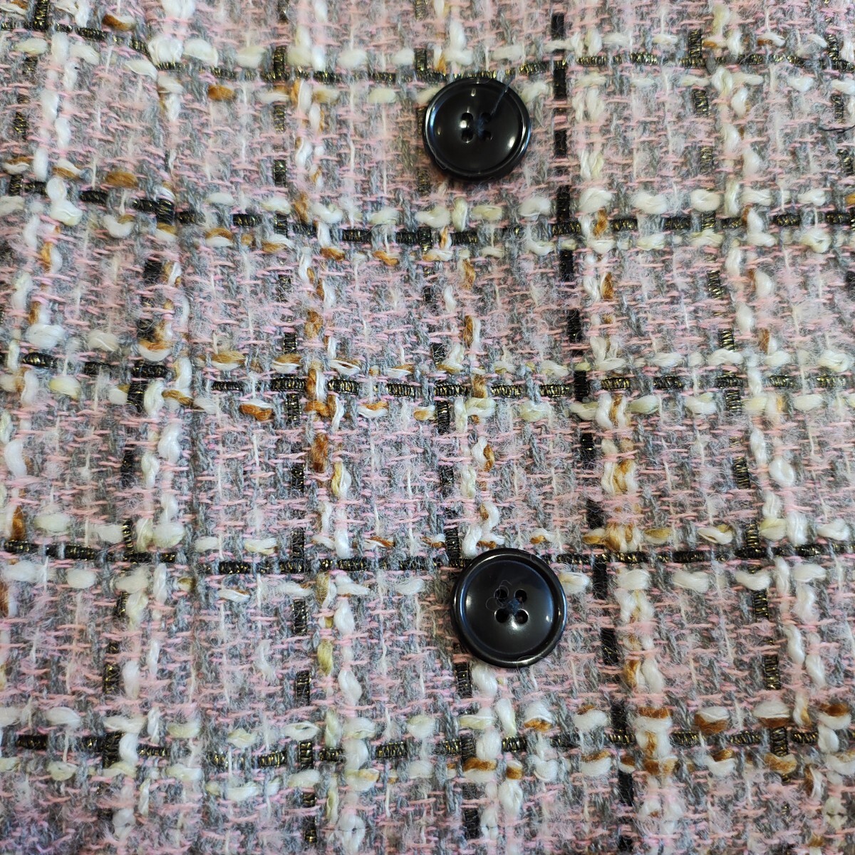 べべ　bebe　ピンク チェック ワンピース　140cm 女の子 混毛　_画像3