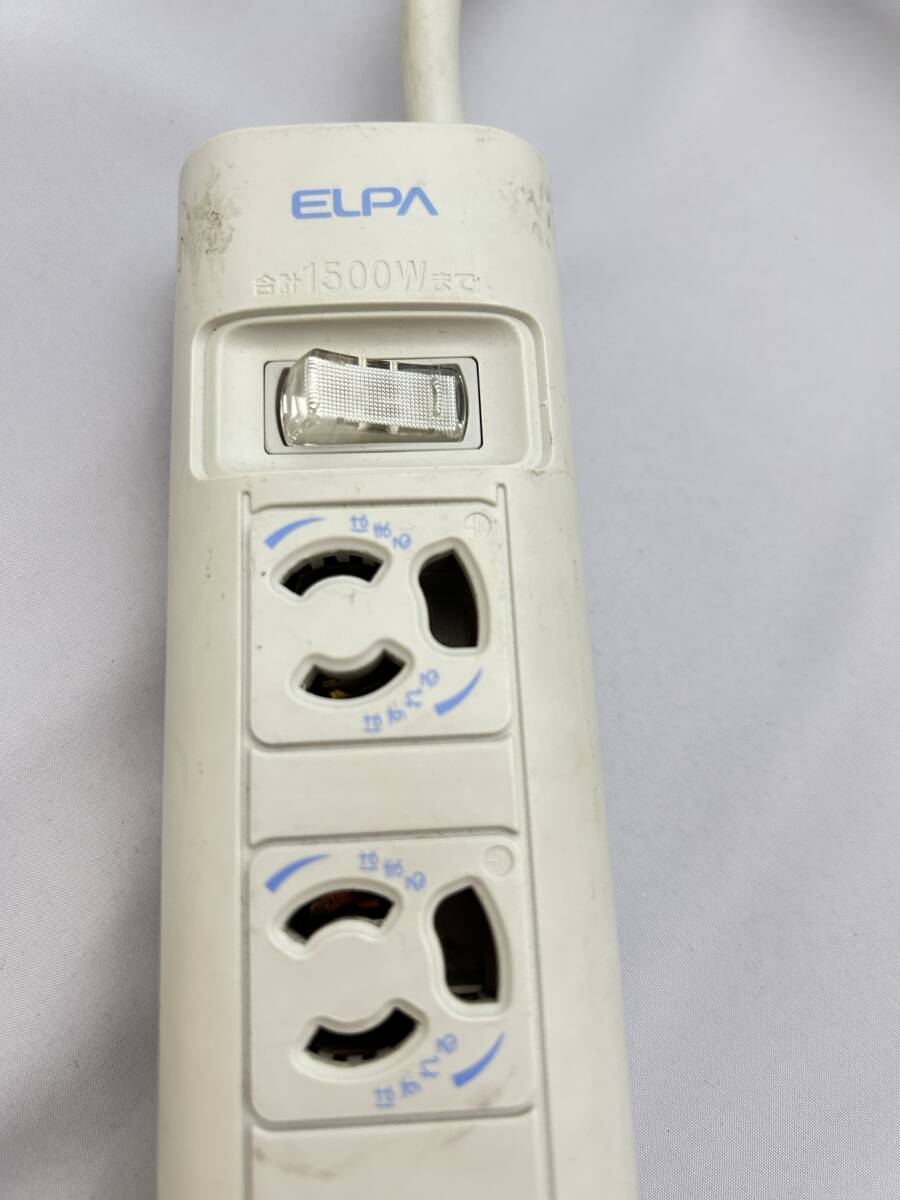 ② ELPA 電源タップ ７個口 マグネット付き タップ タップスイッチ 延長コード OAタップ_画像2