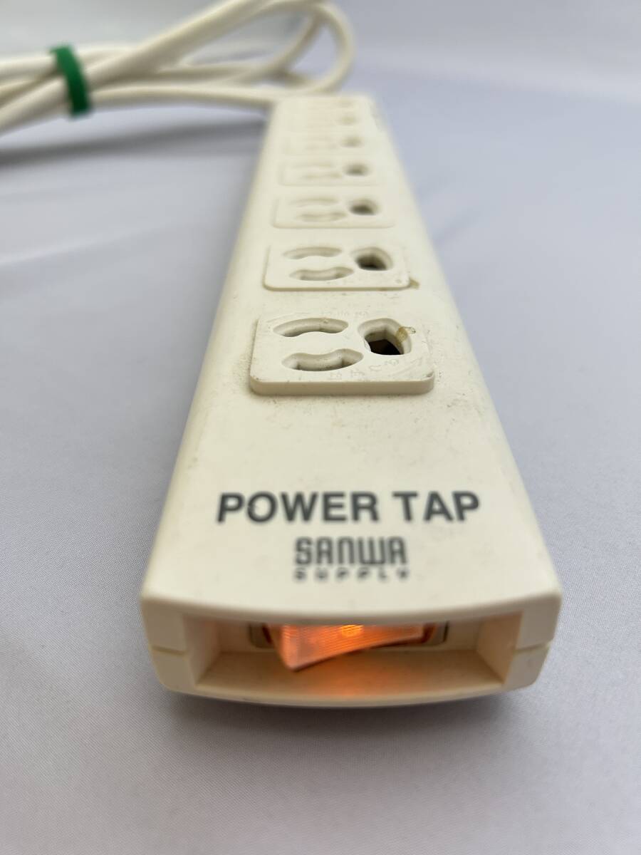 ④ 電源タップ 7個口 2m POWER TAP サンワサプライ マグネット付き タップ タップスイッチ 延長コード OAタップ_画像2