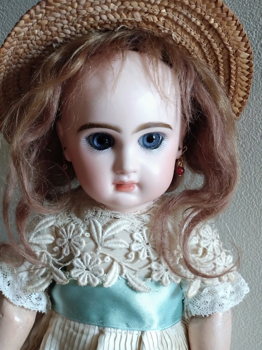 ♪小さな可愛いテートジュモー 4号 TETE JUMEAU♪アンティークドール ビスクドール 大きなゴーチェやエデンべべのお持たせにも ジュモー_画像1