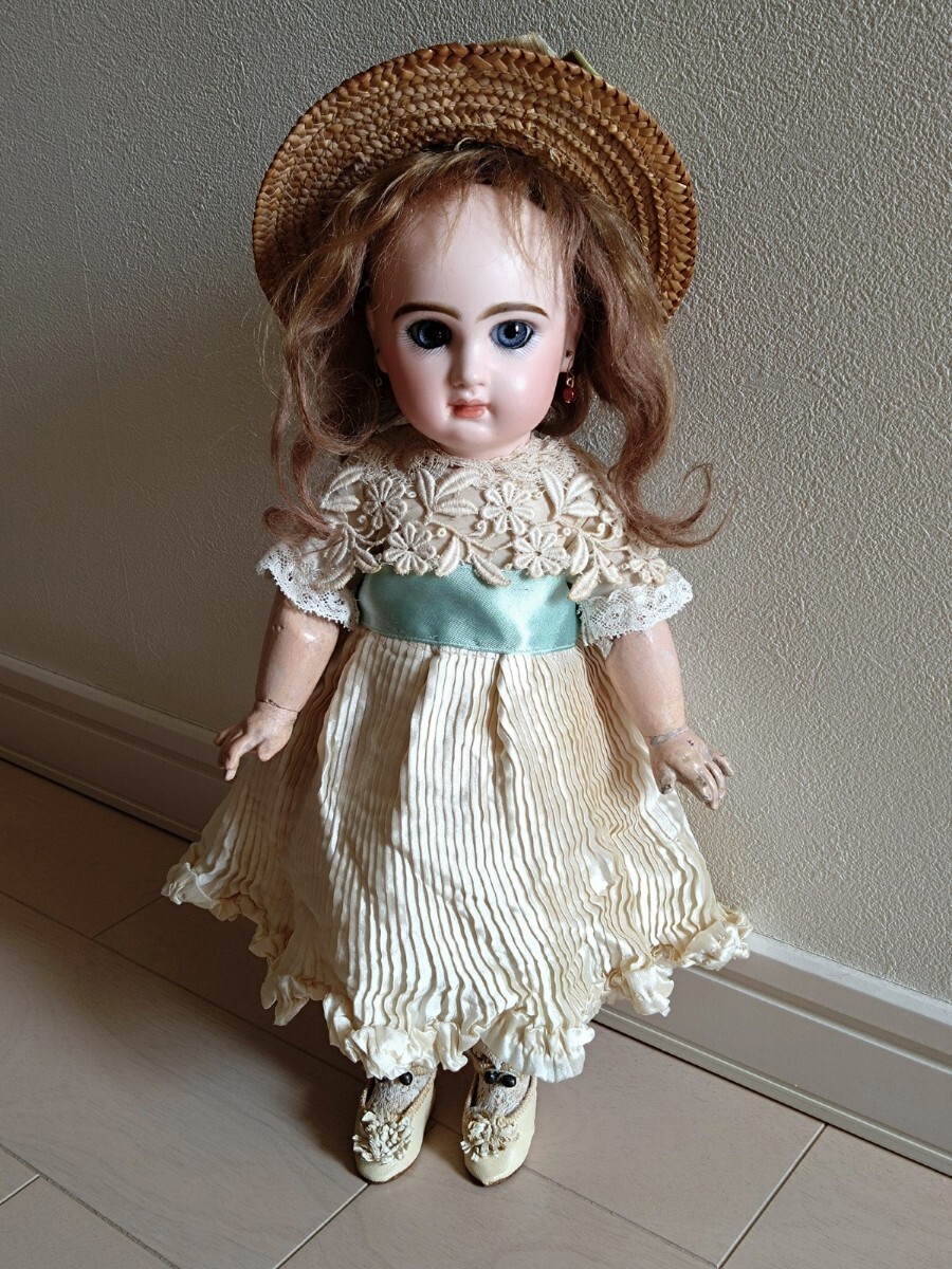 ♪小さな可愛いテートジュモー 4号 TETE JUMEAU♪アンティークドール ビスクドール 大きなゴーチェやエデンべべのお持たせにも ジュモー_画像2