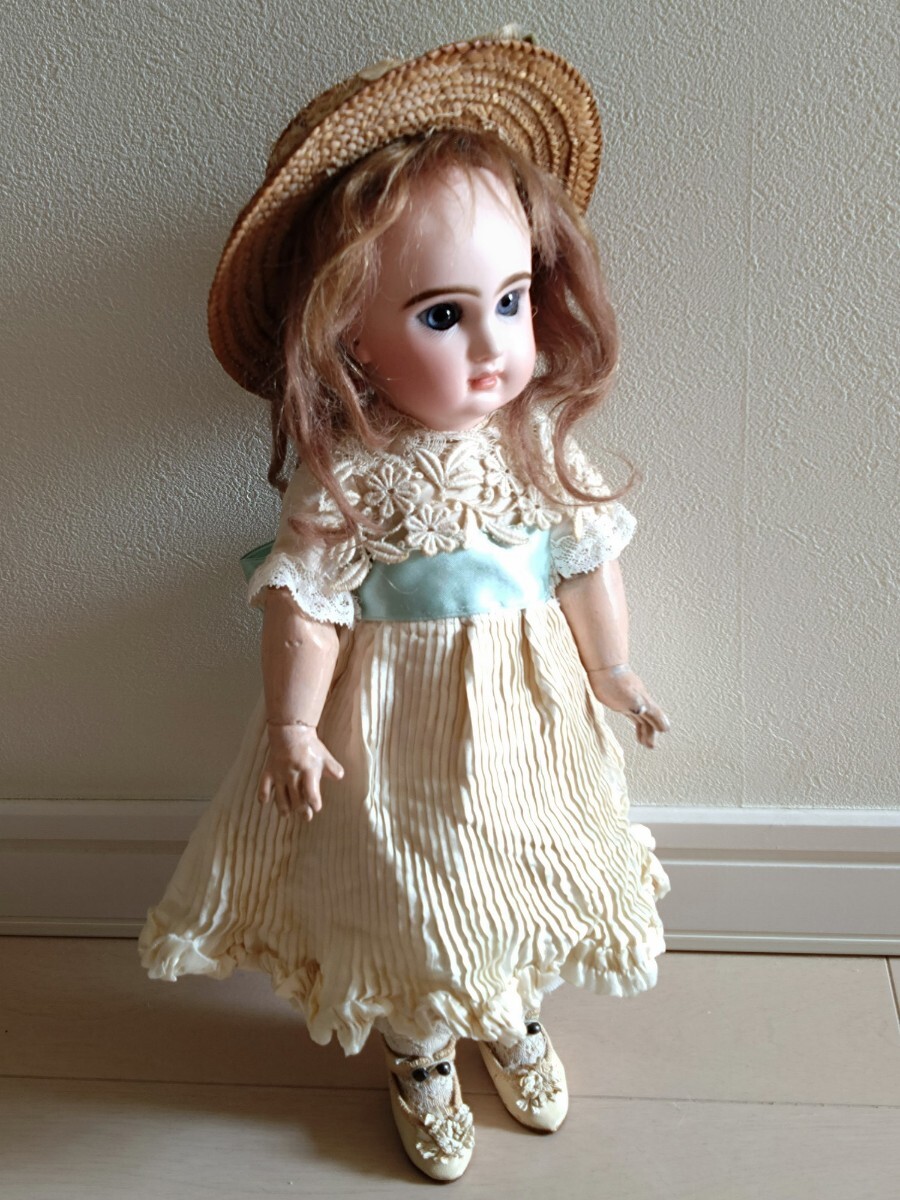 ♪小さな可愛いテートジュモー 4号 TETE JUMEAU♪アンティークドール ビスクドール 大きなゴーチェやエデンべべのお持たせにも ジュモー_画像3