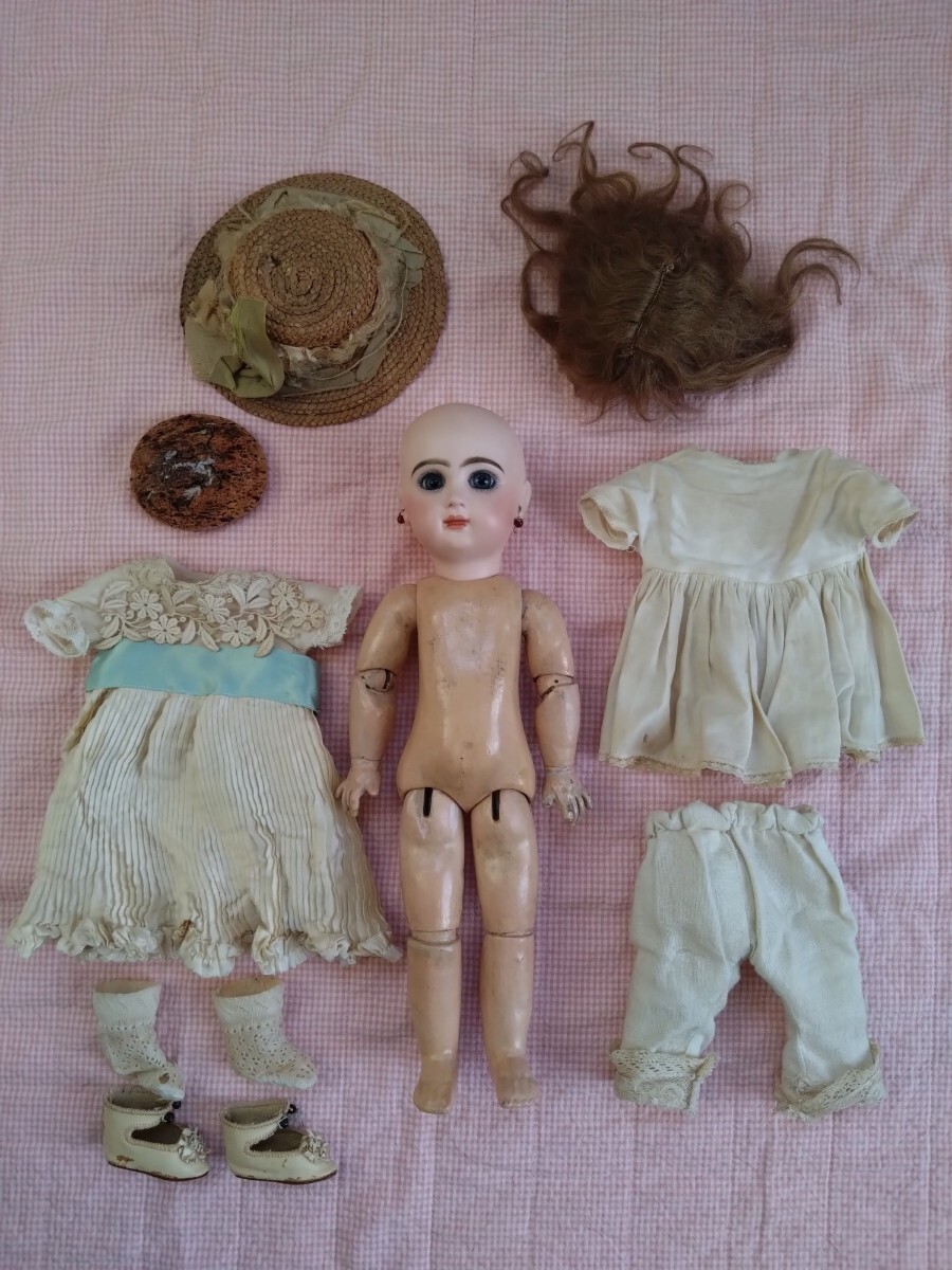 ♪小さな可愛いテートジュモー 4号 TETE JUMEAU♪アンティークドール ビスクドール 大きなゴーチェやエデンべべのお持たせにも ジュモー_画像10