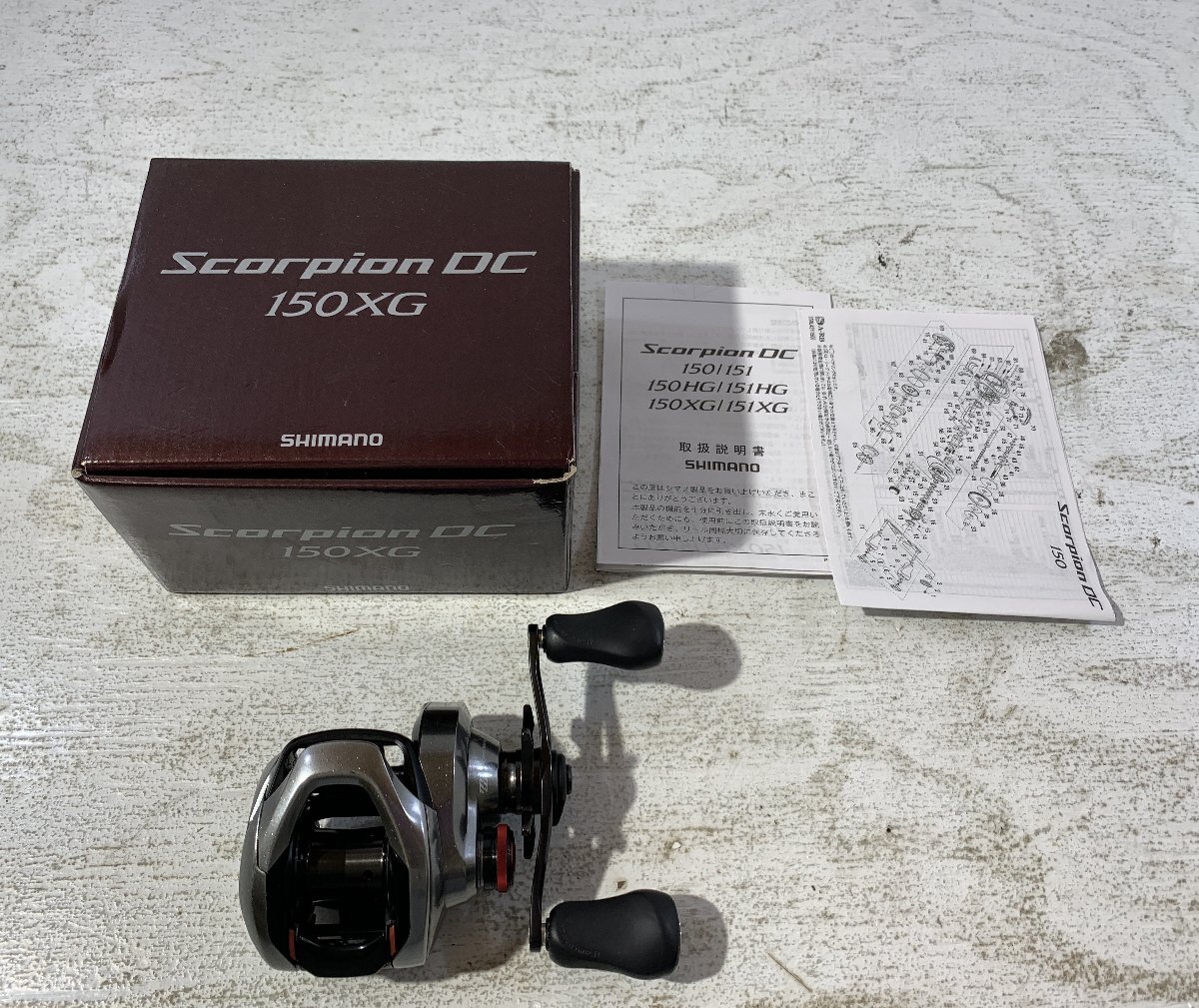 【紫波73-01-1002】【中古/60】SHIMANO　シマノ　21　スコーピオンDC 150XG　右巻き　ベイトリール_画像1