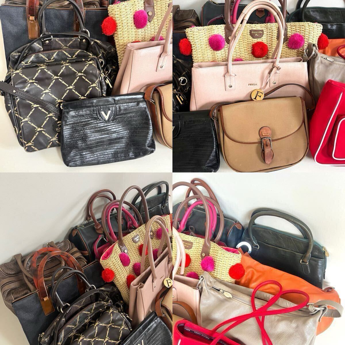 バッグまとめ 15点 トートバッグ ショルダーバッグ ボストンバッグ ヒロフ フルラ ロンシャン ヴァレンティノ POLO MALLET ランセル 他_画像2