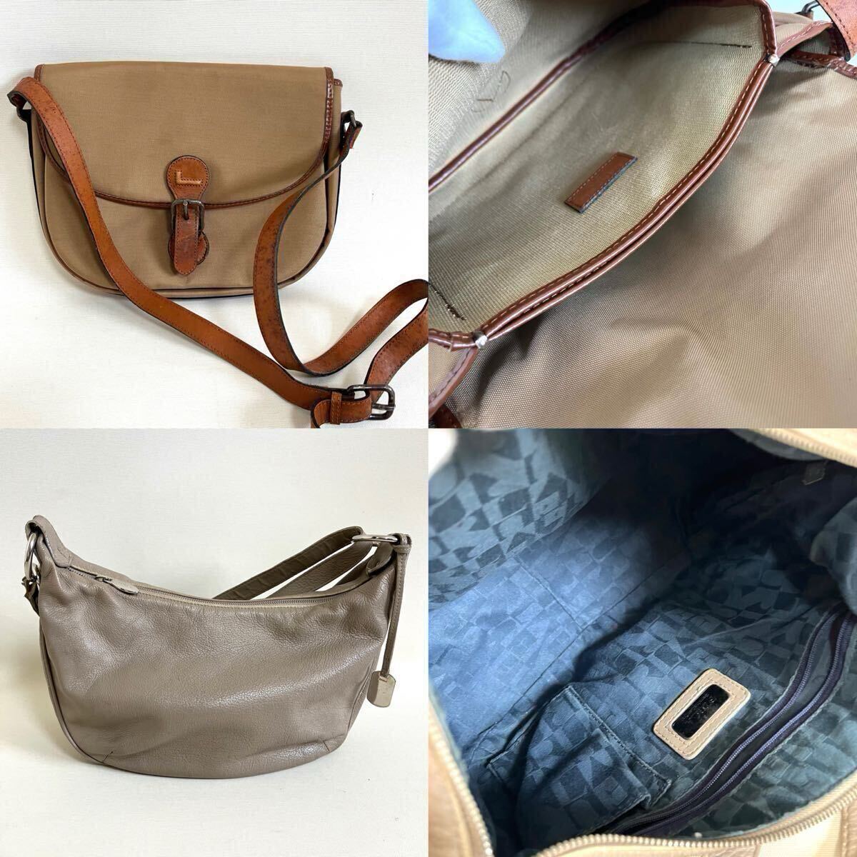 バッグまとめ 15点 トートバッグ ショルダーバッグ ボストンバッグ ヒロフ フルラ ロンシャン ヴァレンティノ POLO MALLET ランセル 他_画像5