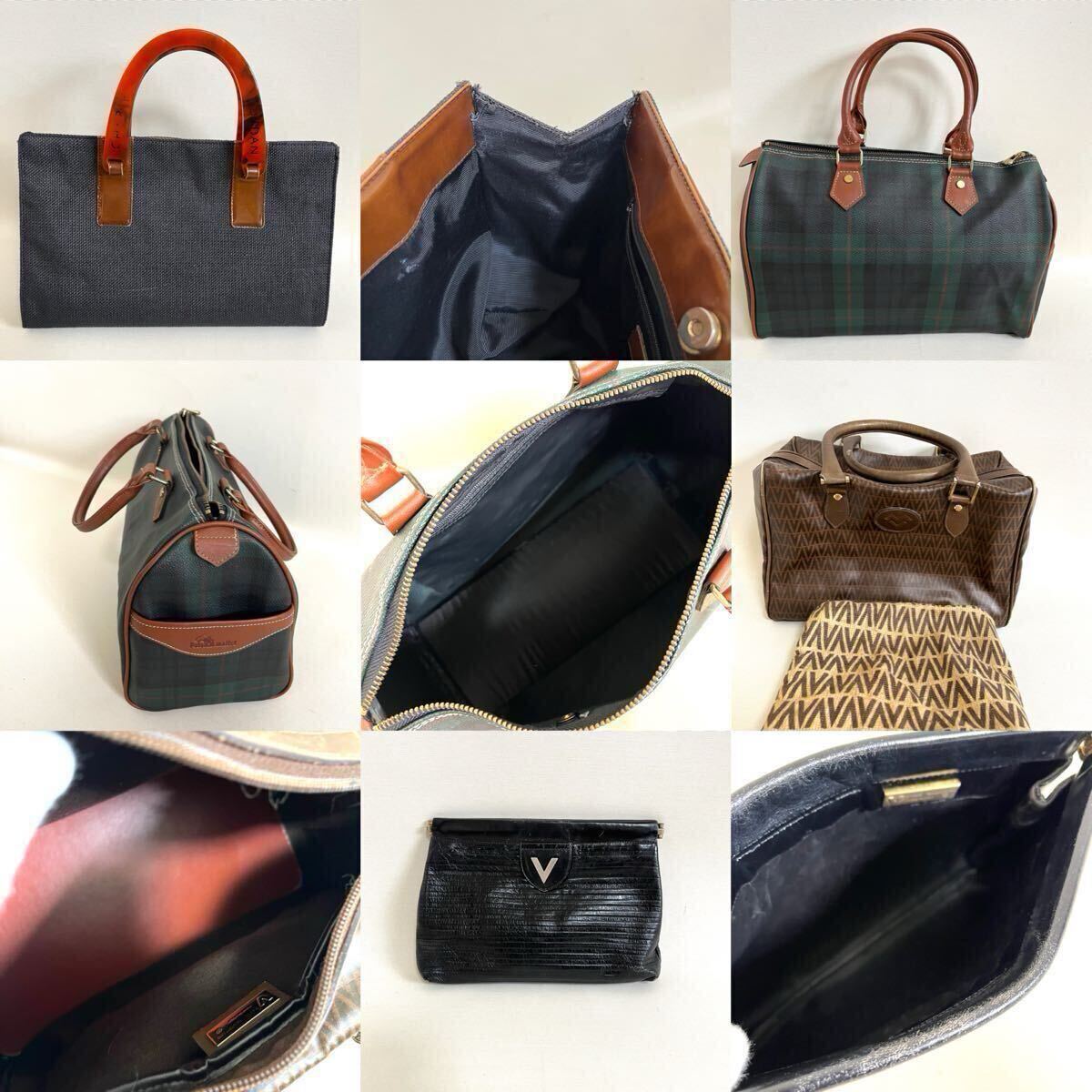 バッグまとめ 15点 トートバッグ ショルダーバッグ ボストンバッグ ヒロフ フルラ ロンシャン ヴァレンティノ POLO MALLET ランセル 他_画像8