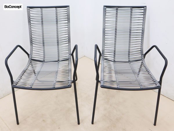 * выставленный товар * BoConceptbo- концепция ELBA L ba arm стул / lounge стул & боковой стол все погода type мебель 3 позиций комплект 18 десять тысяч 