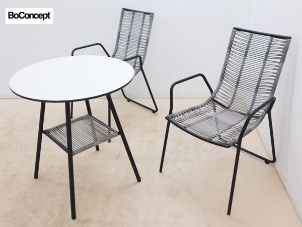 * выставленный товар * BoConceptbo- концепция ELBA L ba arm стул / lounge стул & боковой стол все погода type мебель 3 позиций комплект 18 десять тысяч 