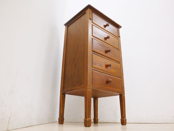 ◆三越 ブルージュ◆ 三越家具 高級家具 Brugge 5段チェスト 収納/電話台 10万_画像6