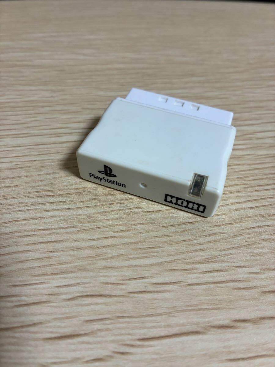 PS one PS2 ワイヤレスコントローラー ワイヤレス アナ振2 ターボ レシーバー 2.4GHz WIRELSS ANASIN2 TURBO HORI ホワイト_画像1