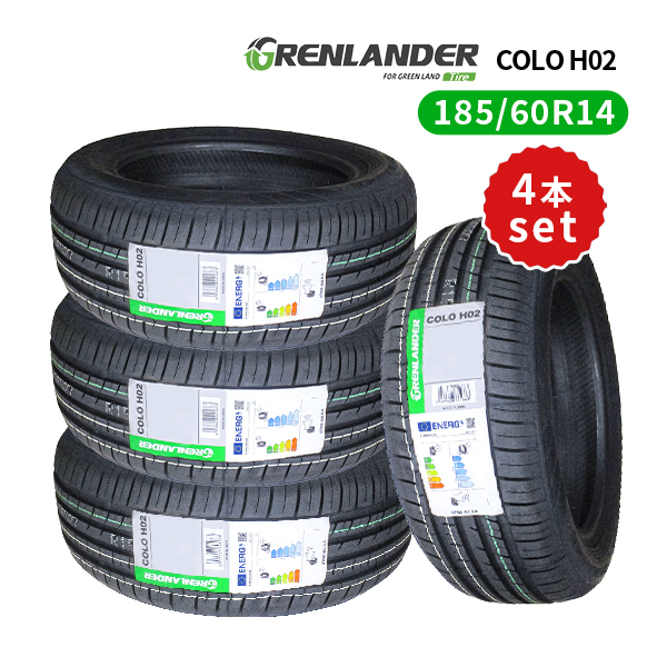 185/60R14 4本セット 2025年製造 新品サマータイヤ GRENLANDER COLO H02 送料無料 185/60/14_画像1