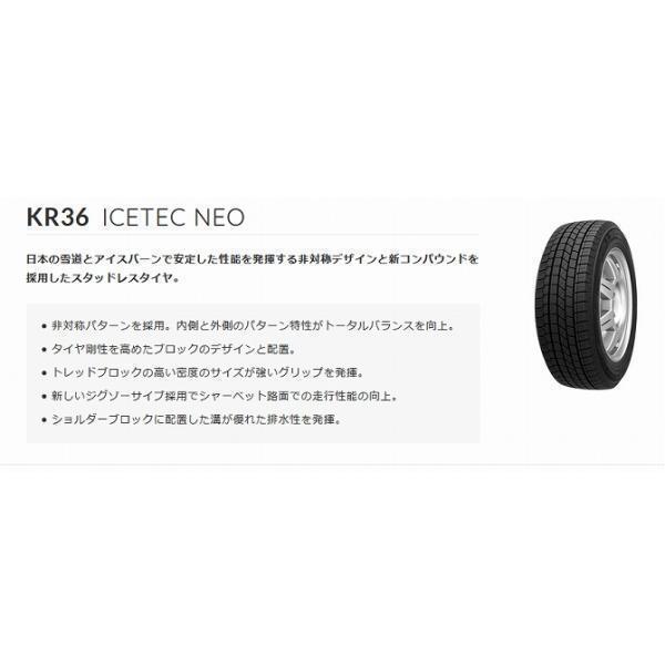 215/55R17 4本セット 2025年製 新品スタッドレスタイヤ KENDA KR36 送料無料 ケンダ 215/55/17_画像4