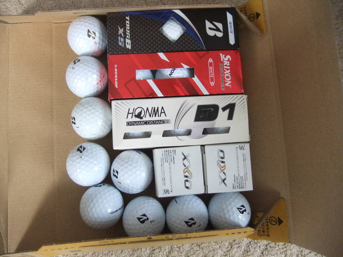 ゴルフボール新品11個および使用中の品9個計20個_画像2