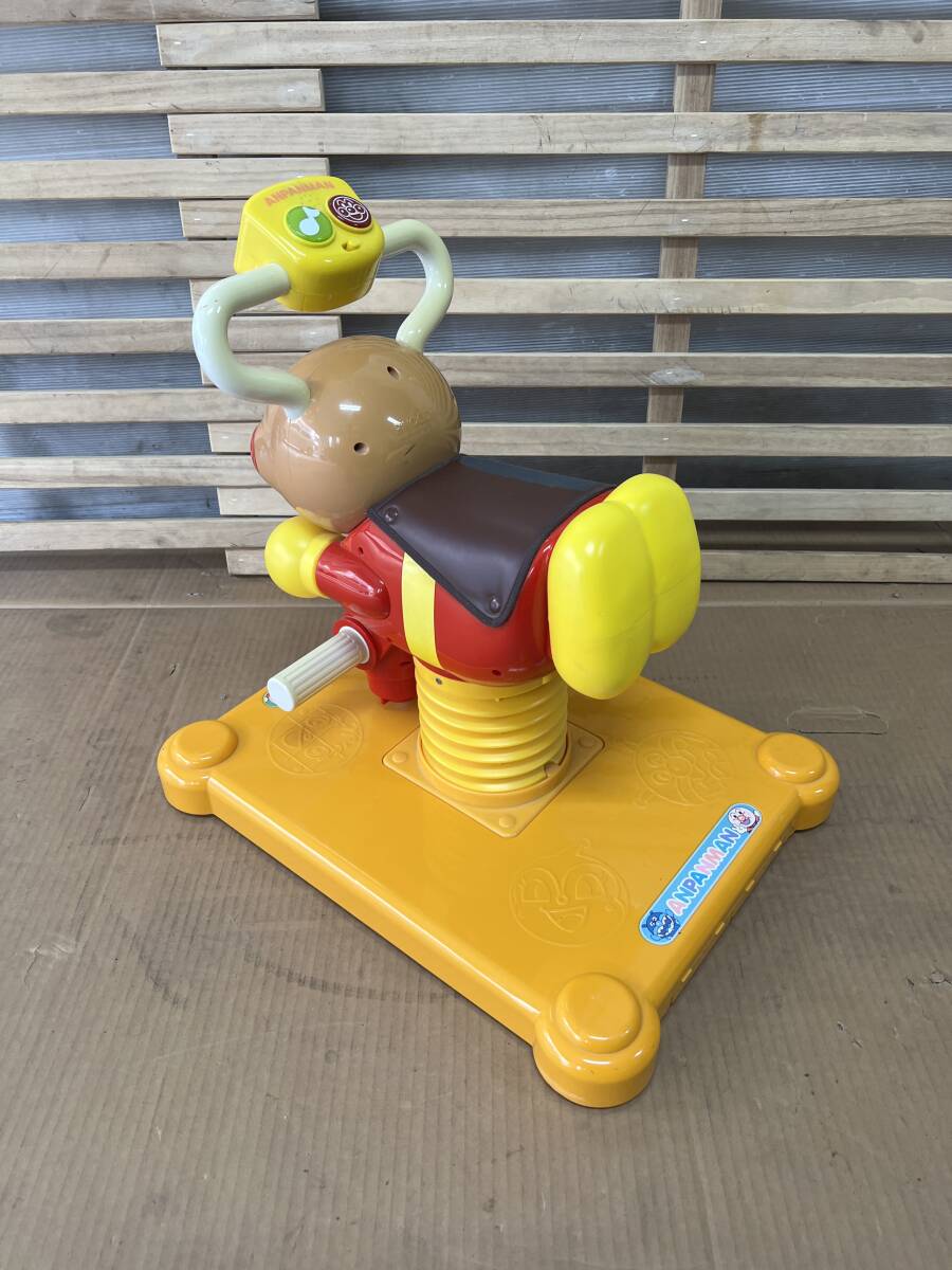 希少色 あんぱ アンパンマン ゆらゆらロッキング 乗り物 室内遊具 橙色 美品中古品_画像4