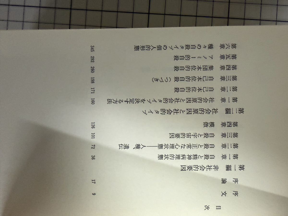 送料無料　デュルケーム　自殺論_画像7