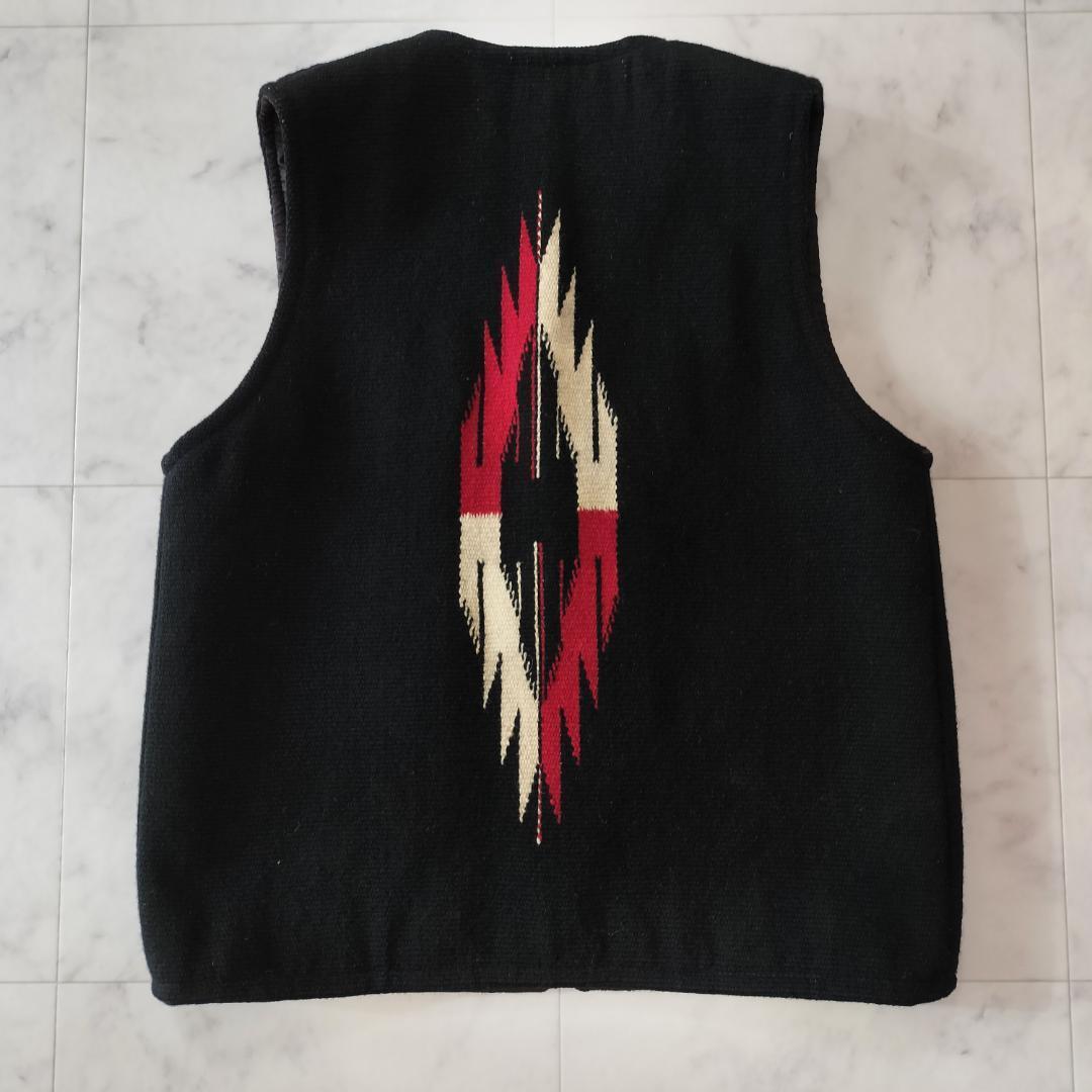 希少 センチネラ 人気カラーブラック スクエアフロントチマヨベスト 裏地付 メンズ Centinela SQUARE FRONT VEST ORTEGA's オルテガ 36~38_画像2