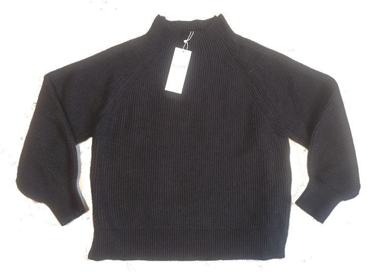 any SiS エニィスィス・オンワード★ラグラン・ハイネック・ニット・セーター・；ブラック・2/M★未使用_画像4