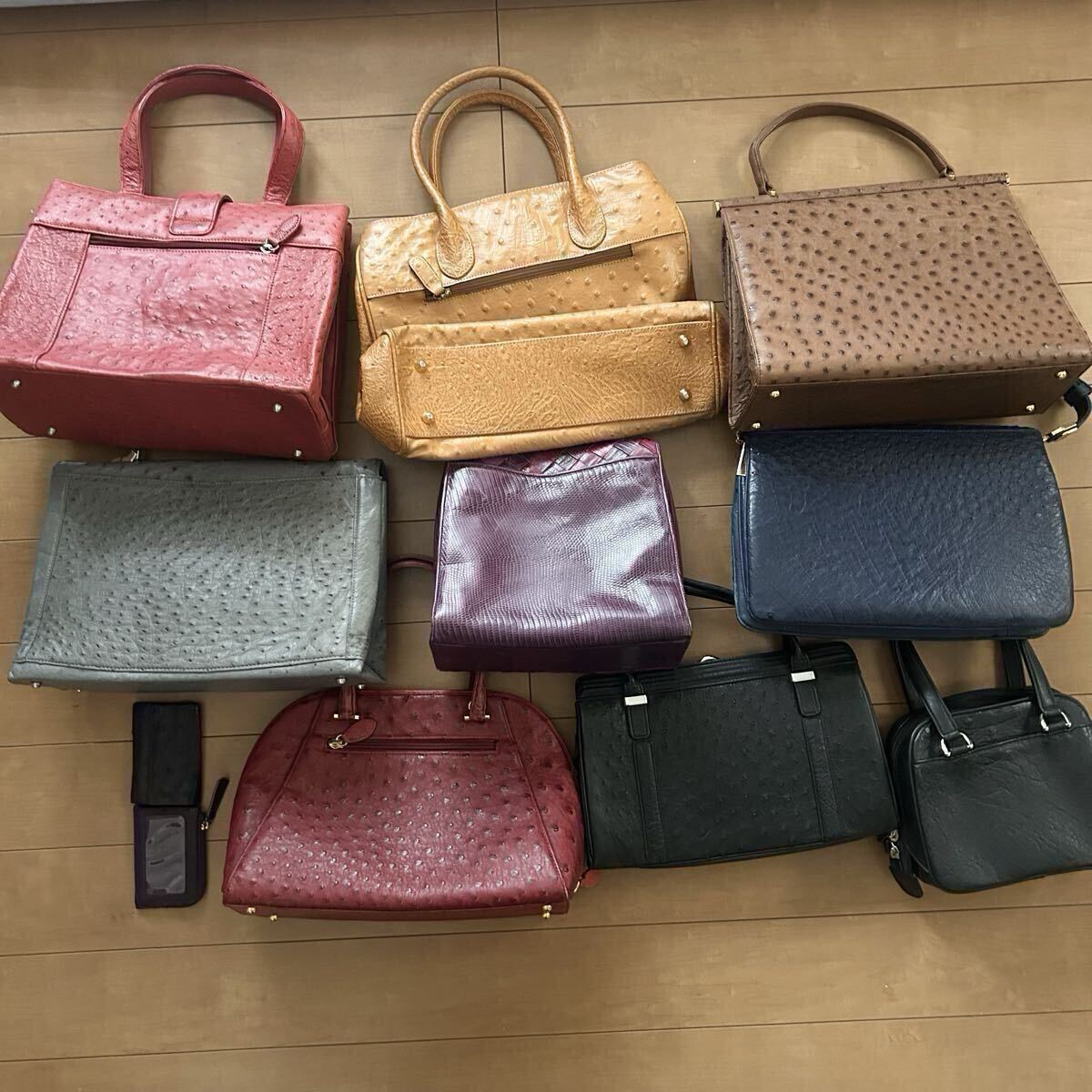 美品多数　JRA　オーストリッチ　計11点　エキゾチックレザー　ダチョウ革　バッグ　高級◎　まとめ　セット_画像5