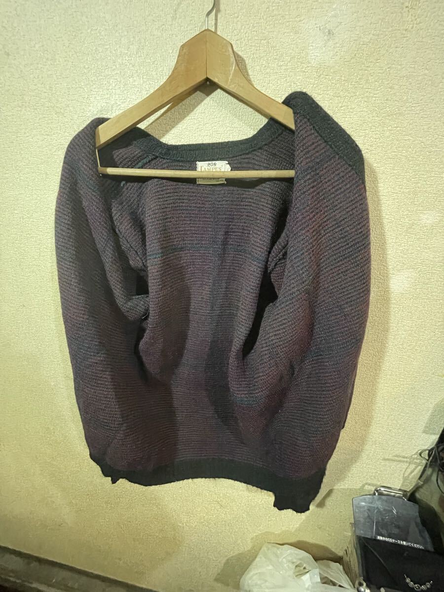 ビンテージ！　７０ｓ　USA製　カーディガン　英国チェック　アクリル　バージンオーロン　アンティーク　パンク　ロック_画像3