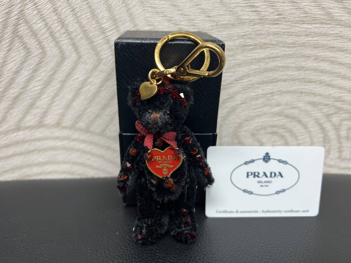 ★プラダ★クマ★テディベア★バッグチャーム★キーホルダー★キーリング★１ＡＲ９７５_画像1