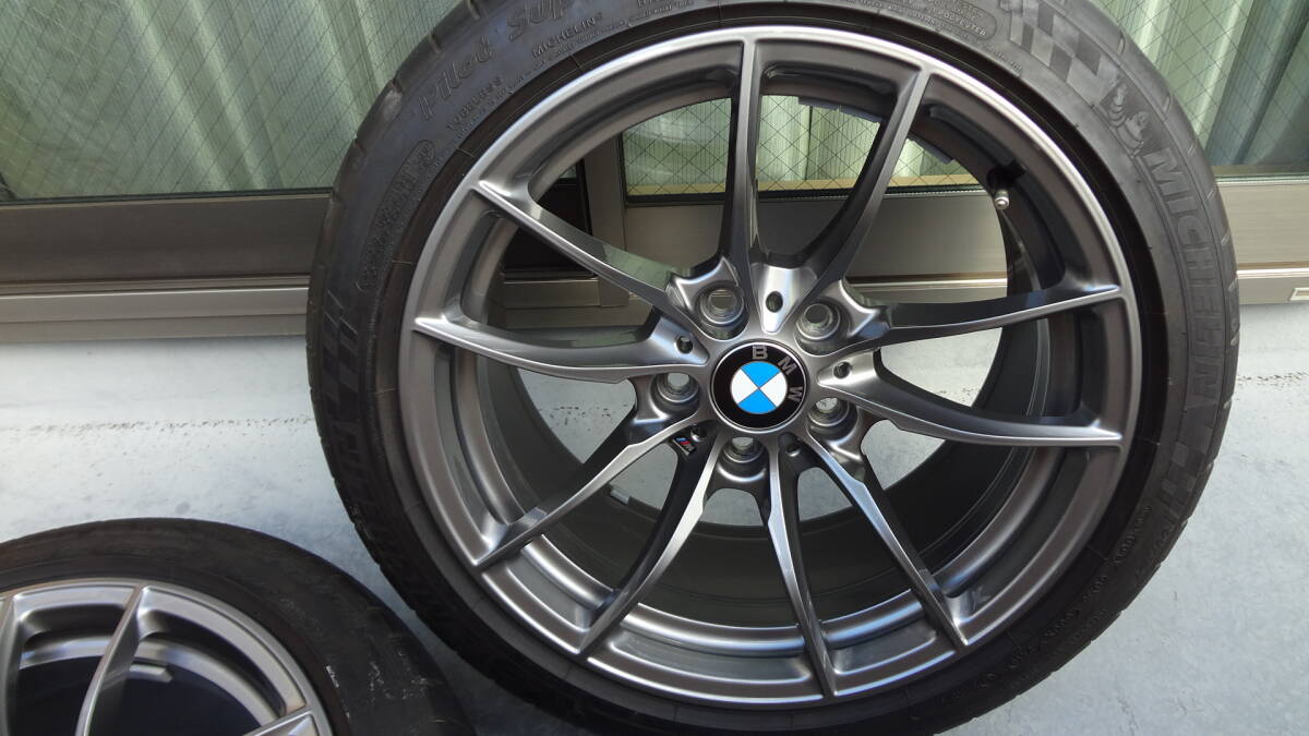 【即決：超希少】 鍛造 BMW M3 F80 M4 F82 純正 Vスポーク スタイリング 513M 9J/10J +29/+40 PCD120 5H 4本セット_画像3