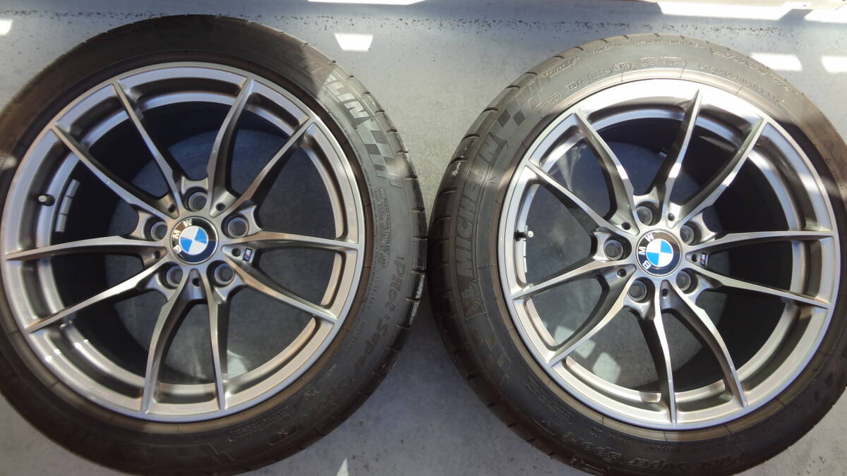 【即決：超希少】 鍛造 BMW M3 F80 M4 F82 純正 Vスポーク スタイリング 513M 9J/10J +29/+40 PCD120 5H 4本セット_画像2