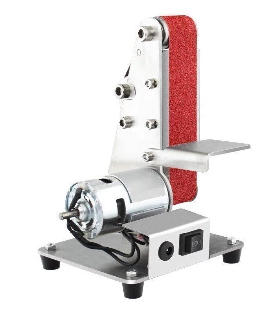 350 ватт. Mini электрический ремень машина Thunder солнечный DIN g шлифовка шлифовальный станок полировка ленточно-шлифовальный станок diy полировка резчик край 